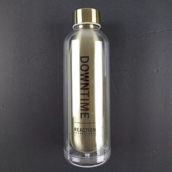 Kenneth Cole Stainless Steel Water Bottle Gold - Picture 3 of 6